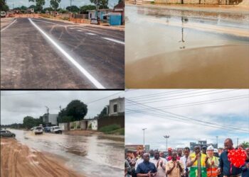 Chuva expõe deficiências da Estrada Intaka–Boquisso na Matola, inaugurada recentemente e que custou cerca de 590 milhões de Meticais